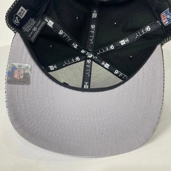 Pittsburgh Steelers New Era 9FIFTY Gradient Grey Dots Original Fit Snapback Hat - Picture 9 of 10